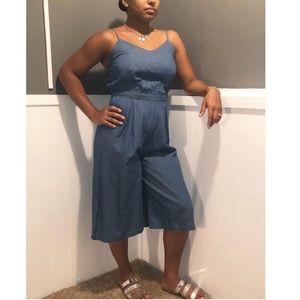 Denim romper